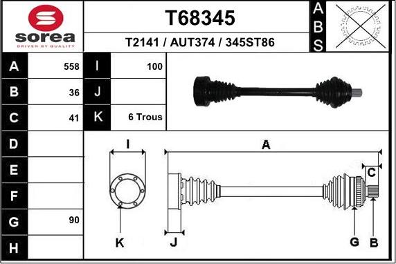 Optimal DS-3733 - Albero motore / Semiasse autozon.pro