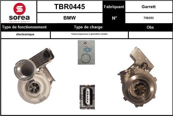 EAI TBR0445 - Turbocompressore, Sovralimentazione autozon.pro