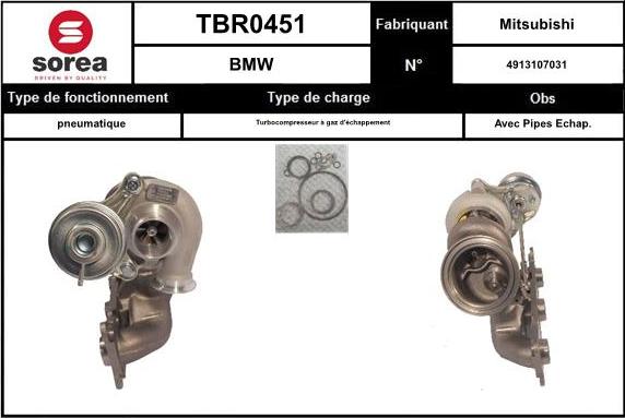 EAI TBR0451 - Turbocompressore, Sovralimentazione autozon.pro