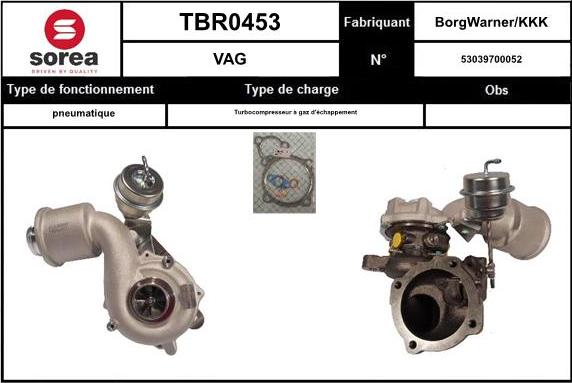 EAI TBR0453 - Turbocompressore, Sovralimentazione autozon.pro