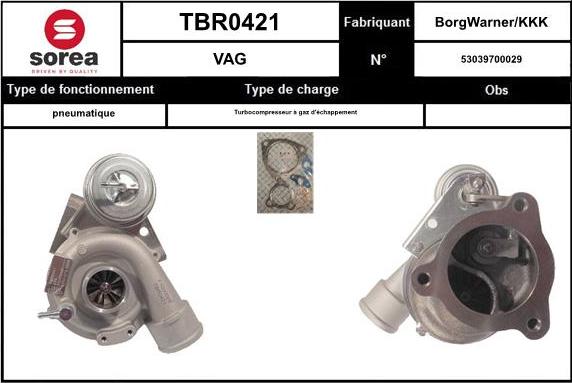 EAI TBR0421 - Turbocompressore, Sovralimentazione autozon.pro