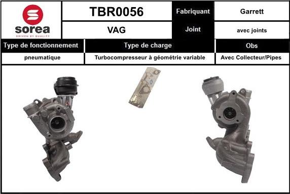 EAI TBR0056 - Turbocompressore, Sovralimentazione autozon.pro