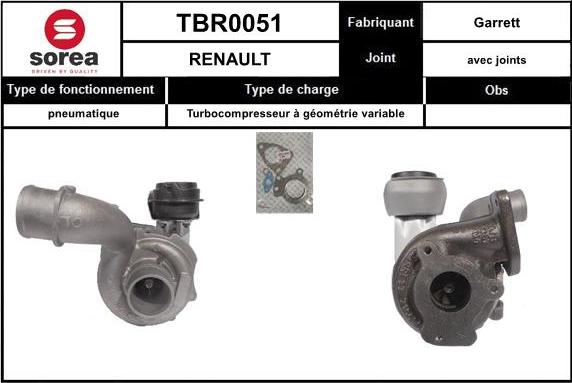 EAI TBR0051 - Turbocompressore, Sovralimentazione autozon.pro