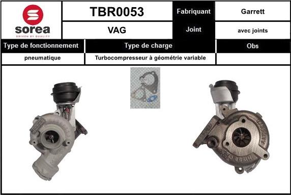 EAI TBR0053 - Turbocompressore, Sovralimentazione autozon.pro