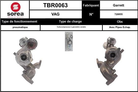 EAI TBR0063 - Turbocompressore, Sovralimentazione autozon.pro