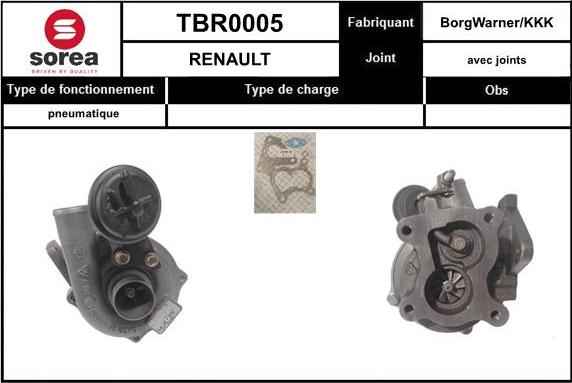 EAI TBR0005 - Turbocompressore, Sovralimentazione autozon.pro