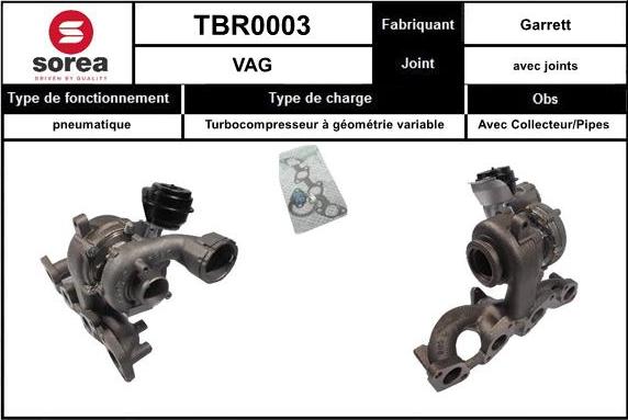 EAI TBR0003 - Turbocompressore, Sovralimentazione autozon.pro