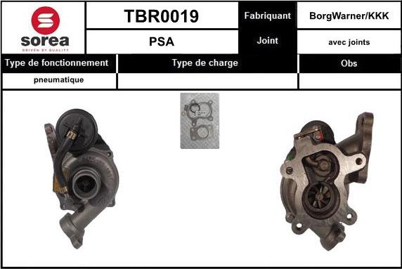 EAI TBR0019 - Turbocompressore, Sovralimentazione autozon.pro