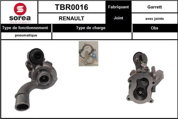 EAI TBR0016 - Turbocompressore, Sovralimentazione autozon.pro