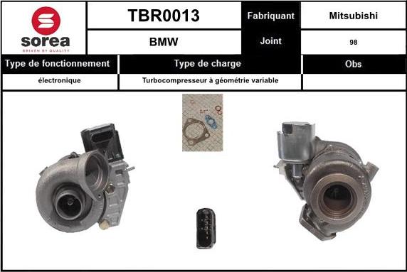 EAI TBR0013 - Turbocompressore, Sovralimentazione autozon.pro