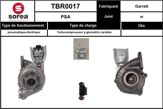 EAI TBR0017 - Turbocompressore, Sovralimentazione autozon.pro