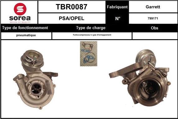 EAI TBR0087 - Turbocompressore, Sovralimentazione autozon.pro