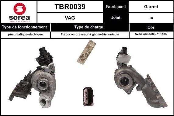 EAI TBR0039 - Turbocompressore, Sovralimentazione autozon.pro