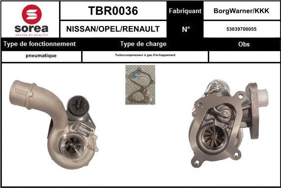 EAI TBR0036 - Turbocompressore, Sovralimentazione autozon.pro