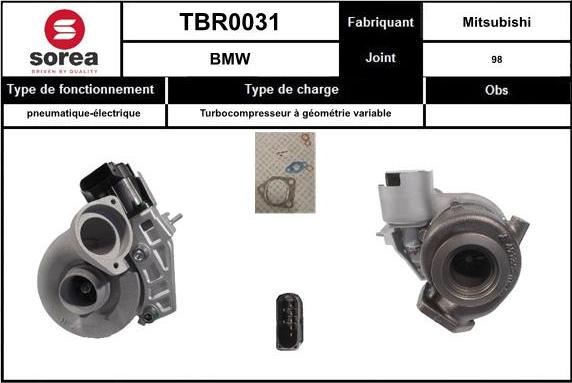 EAI TBR0031 - Turbocompressore, Sovralimentazione autozon.pro