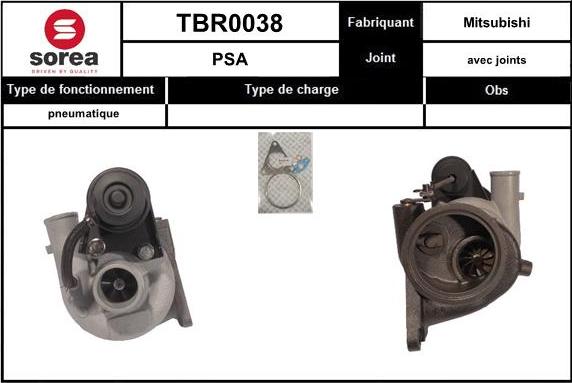 EAI TBR0038 - Turbocompressore, Sovralimentazione autozon.pro