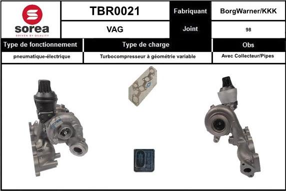 EAI TBR0021 - Turbocompressore, Sovralimentazione autozon.pro