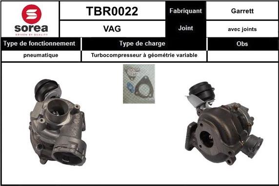 EAI TBR0022 - Turbocompressore, Sovralimentazione autozon.pro