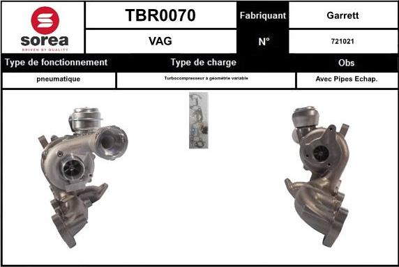 EAI TBR0070 - Turbocompressore, Sovralimentazione autozon.pro