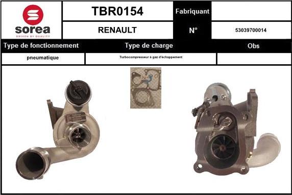 EAI TBR0154 - Turbocompressore, Sovralimentazione autozon.pro