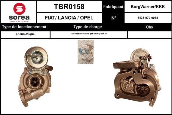 EAI TBR0158 - Turbocompressore, Sovralimentazione autozon.pro