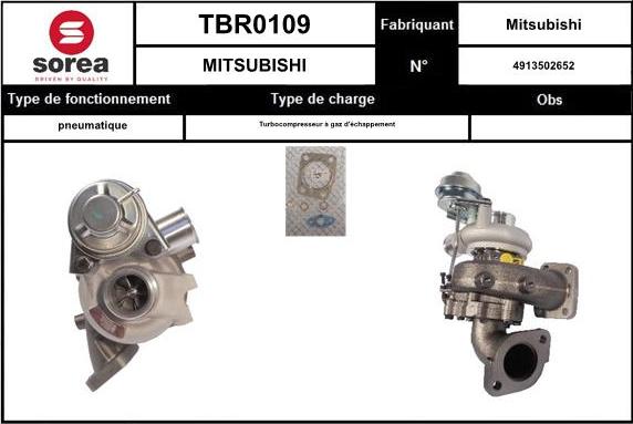 EAI TBR0109 - Turbocompressore, Sovralimentazione autozon.pro