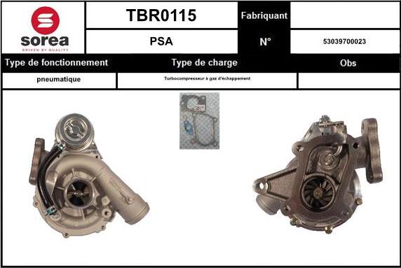 EAI TBR0115 - Turbocompressore, Sovralimentazione autozon.pro