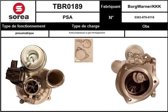 EAI TBR0189 - Turbocompressore, Sovralimentazione autozon.pro