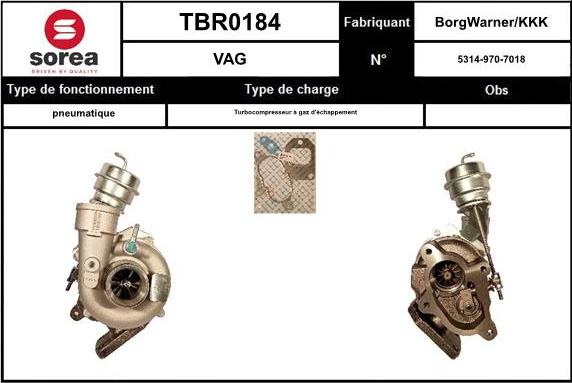 EAI TBR0184 - Turbocompressore, Sovralimentazione autozon.pro