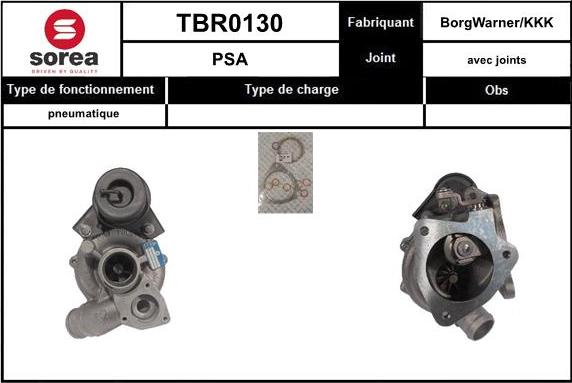 EAI TBR0130 - Turbocompressore, Sovralimentazione autozon.pro