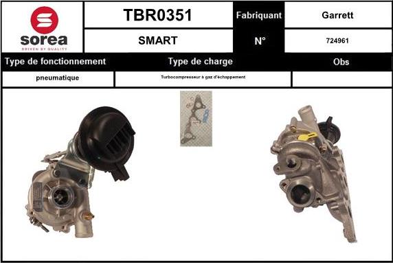 EAI TBR0351 - Turbocompressore, Sovralimentazione autozon.pro