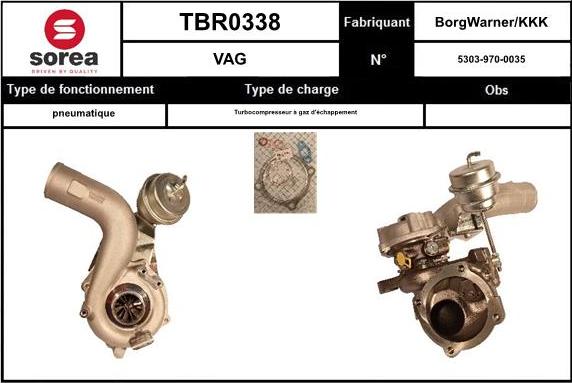 EAI TBR0338 - Turbocompressore, Sovralimentazione autozon.pro