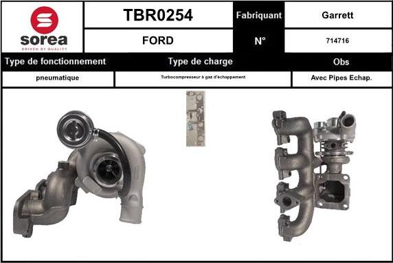 EAI TBR0254 - Turbocompressore, Sovralimentazione autozon.pro