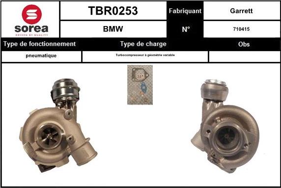 EAI TBR0253 - Turbocompressore, Sovralimentazione autozon.pro