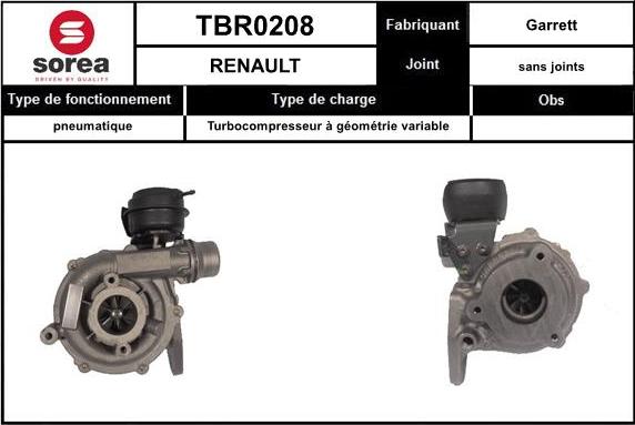 EAI TBR0208 - Turbocompressore, Sovralimentazione autozon.pro