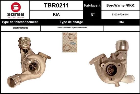 EAI TBR0211 - Turbocompressore, Sovralimentazione autozon.pro