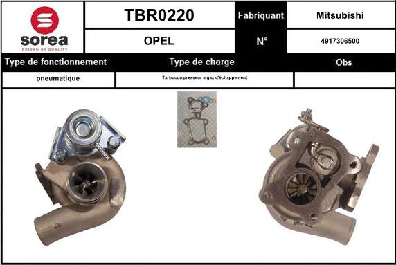 EAI TBR0220 - Turbocompressore, Sovralimentazione autozon.pro