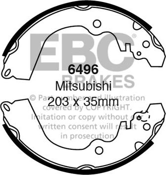 EBC Brakes 6496 - Kit ganasce freno autozon.pro