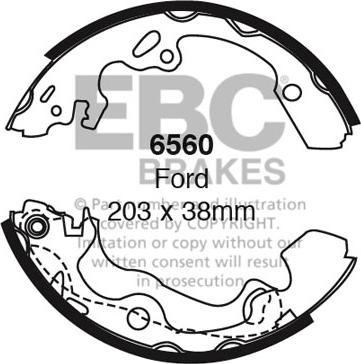 EBC Brakes 6560 - Kit ganasce freno autozon.pro