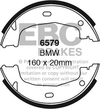 EBC Brakes 6579 - Kit ganasce freno autozon.pro