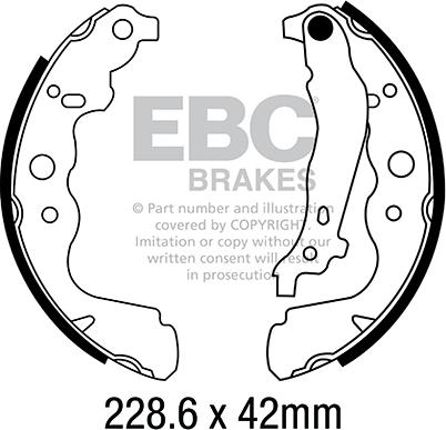 EBC Brakes 6699 - Kit ganasce freno autozon.pro