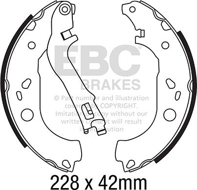 EBC Brakes 6697 - Kit ganasce freno autozon.pro