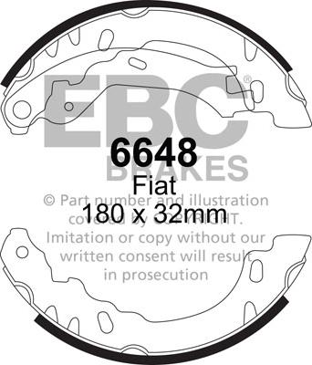 EBC Brakes 6648 - Kit ganasce freno autozon.pro