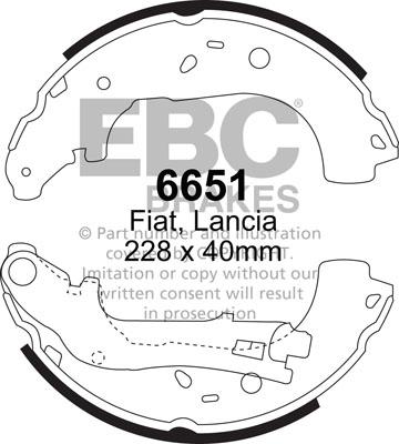 EBC Brakes 6651 - Kit ganasce freno autozon.pro