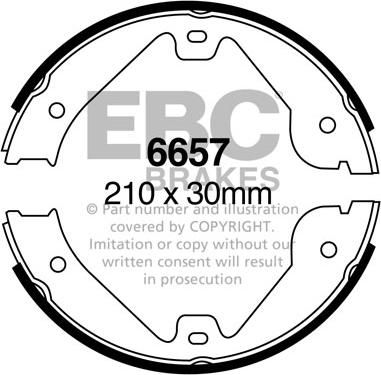 EBC Brakes 6657 - Kit ganasce freno autozon.pro