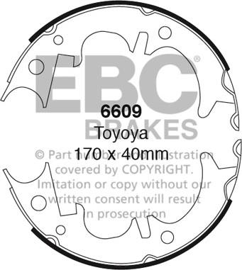 EBC Brakes 6609 - Kit ganasce freno autozon.pro