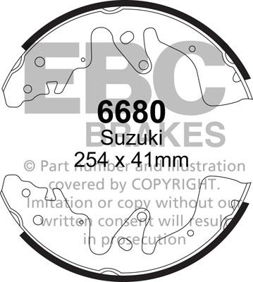 EBC Brakes 6680 - Kit ganasce freno autozon.pro