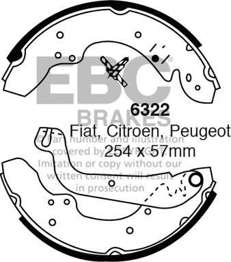 EBC Brakes 6322 - Kit ganasce freno autozon.pro