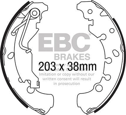 EBC Brakes 6700 - Kit ganasce freno autozon.pro