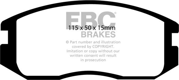 EBC Brakes DP941 - Kit pastiglie freno, Freno a disco autozon.pro